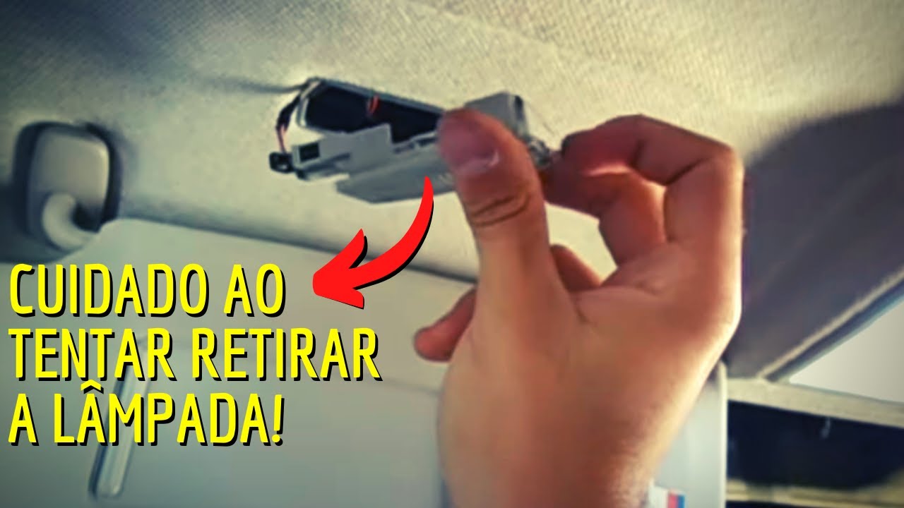 Como trocar a  Luz do Quebra Sol VW Polo! Colocando LED!
