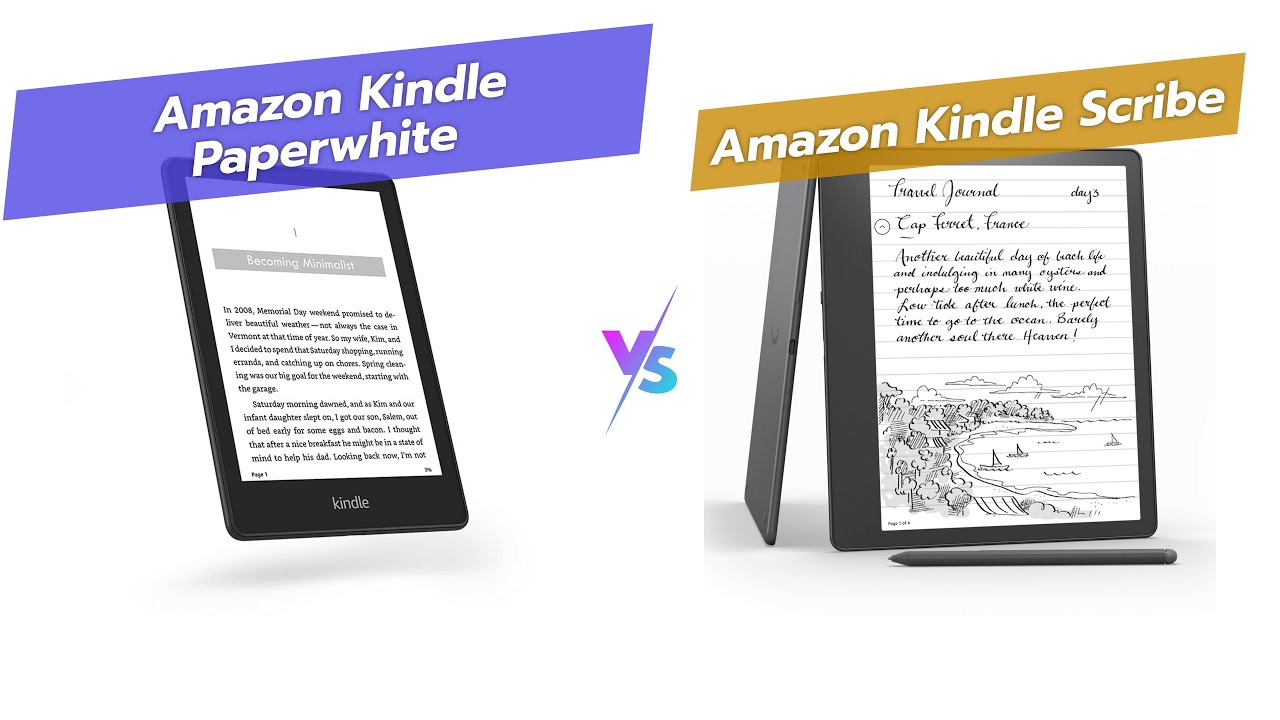 Kindle Showdown 📚✨: Paperwhite vs. Scribe Comparison!