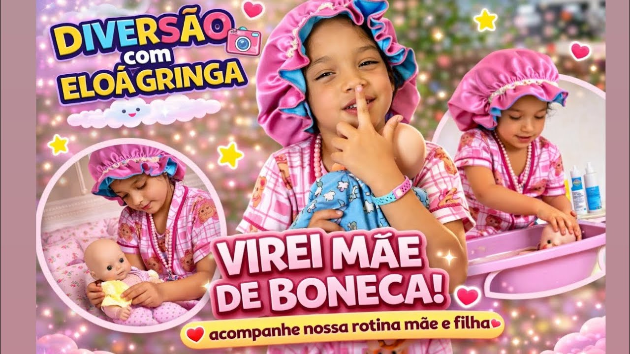 Virei m&atilde;e de boneca! ACOMPANHE MINHA ROTINA M&Atilde;E E FILHA.#eloagringa #automobile #humor#comedia #baby