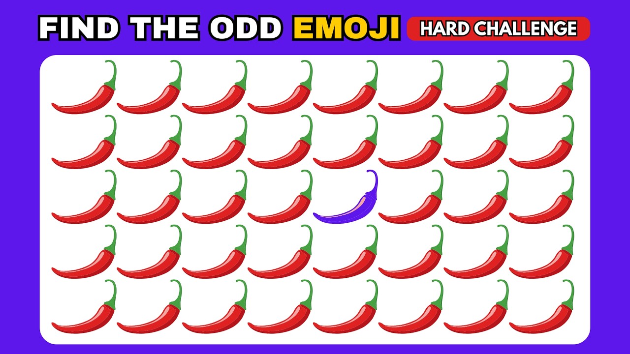 Find the ODD One Out | ODD Emoji Quiz | Eye Test Challenge