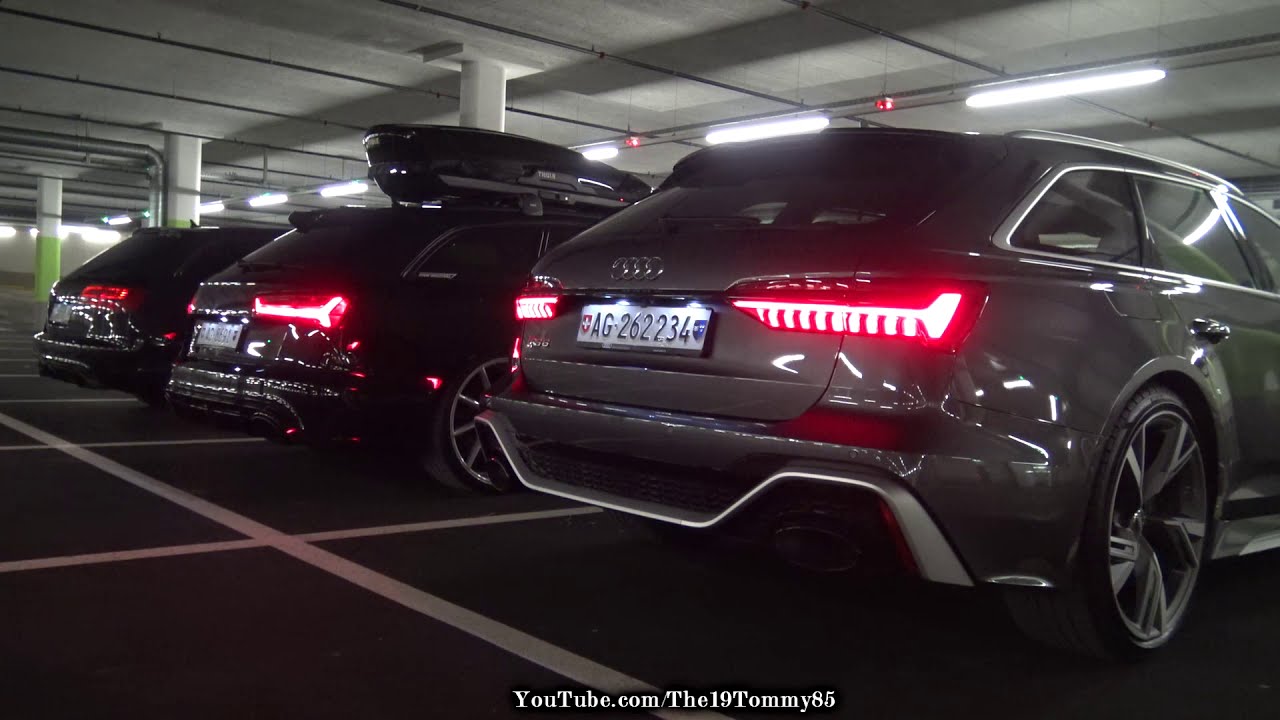 3 Generations of AUDI RS6 (C6, C7, C8) Start Ups & REVS*
