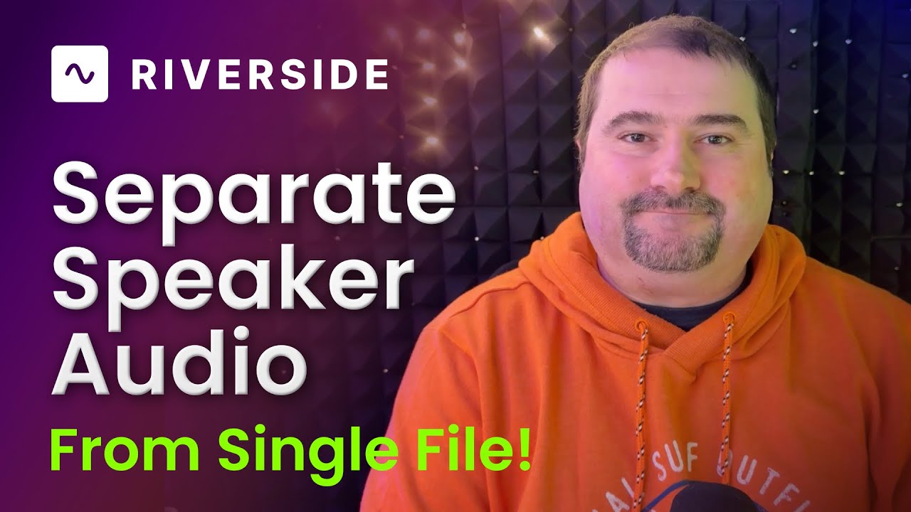 Separate Speakers from Single Audio File in Riverside.fm