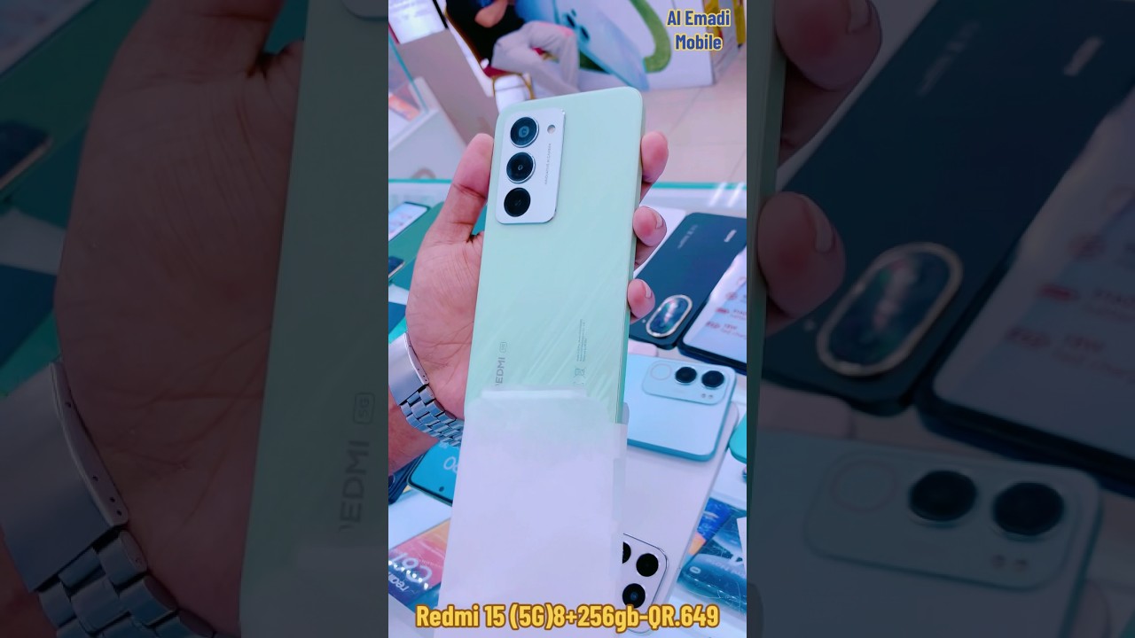 Redmi 15 (5G)🔋7k/NFC👍/New Model unboxing #new #mobile #unboxing /Al Emadi Mobile/doha,Qatar/shop31
