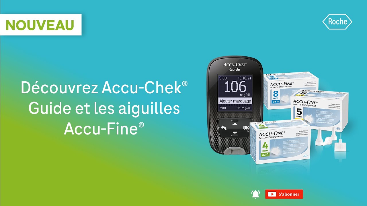 Découvrez le lecteur Accu-Chek® Guide et les aiguilles Accu-Fine®