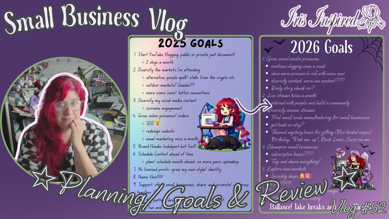 2026 Planning & Goal Setting + 2025 Review!! Small Business Vlog #52