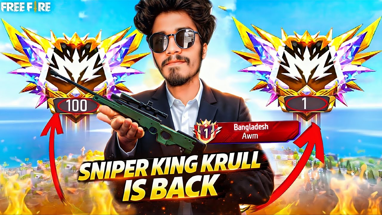 FREE FIRE LIVE 😎 Gameplay Like Hacker 😎 Rank Push LIVE with Krull 😍 | Free Fire LIVE