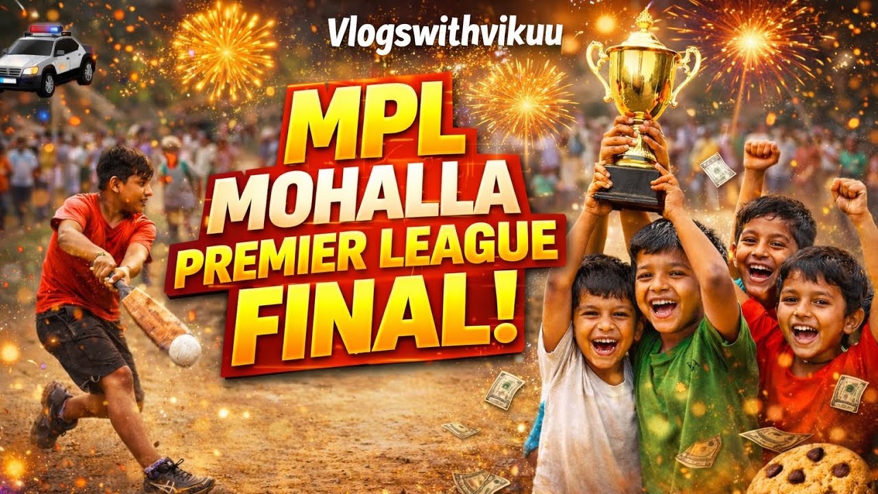 Final Match 🔥 | Mohalla Premier League | Trophy Jeet Gaye 😍#vlogswithvikuu #vlog #viral #villagevlog