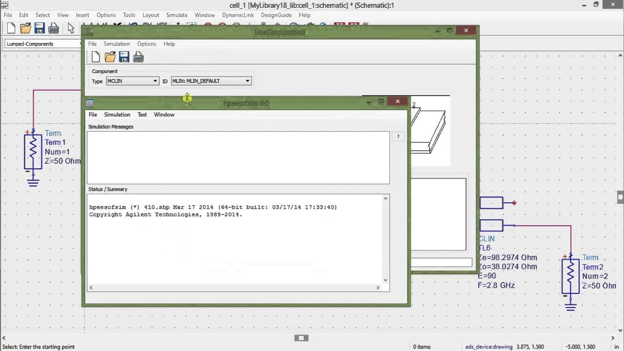Design Coupled Line Bandpass Filter (Part 2 :Simulation )