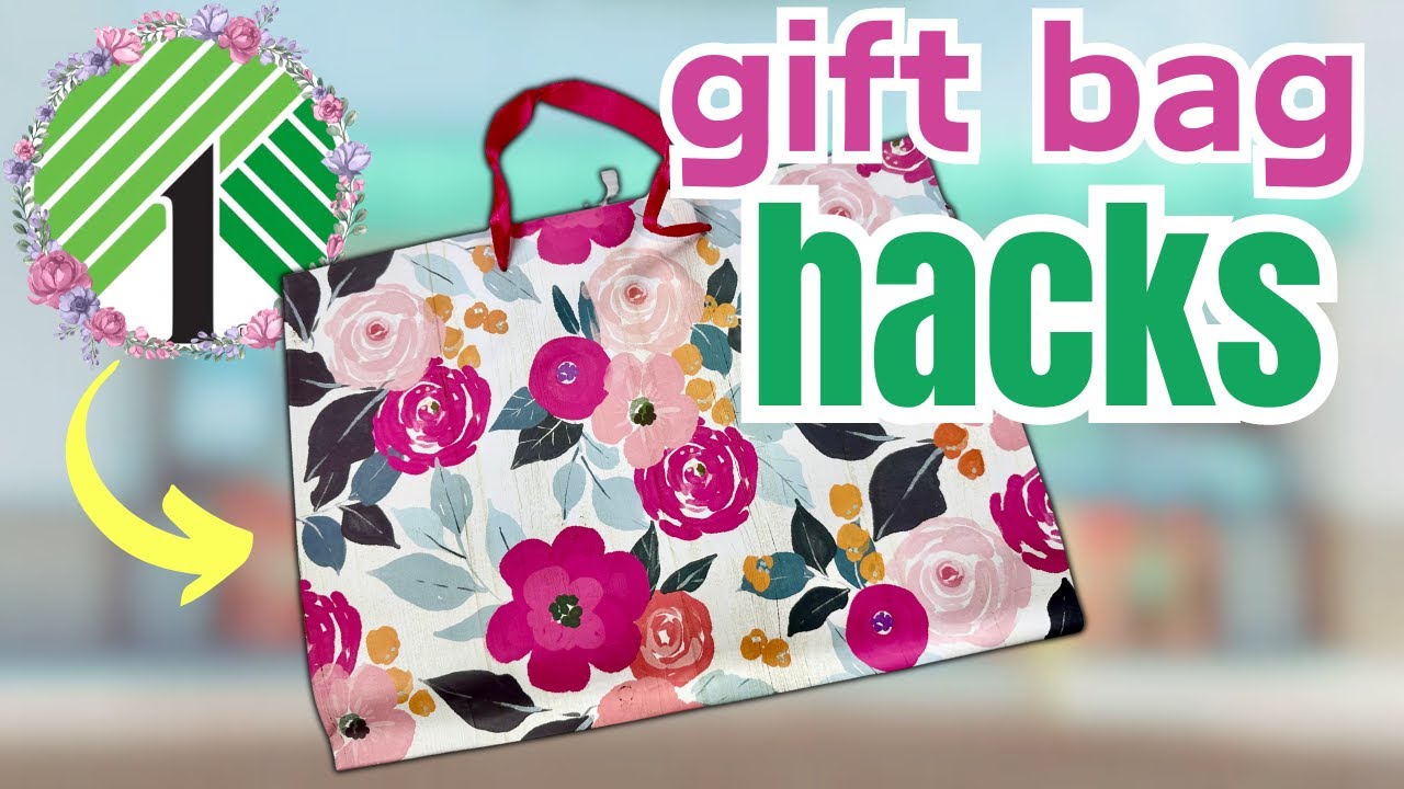 *SUPER EASY* DIY HACKS Using DOLLAR TREE GIFT BAGS