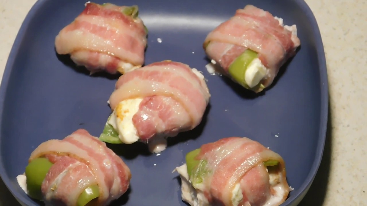 Chicken Bacon Poppers