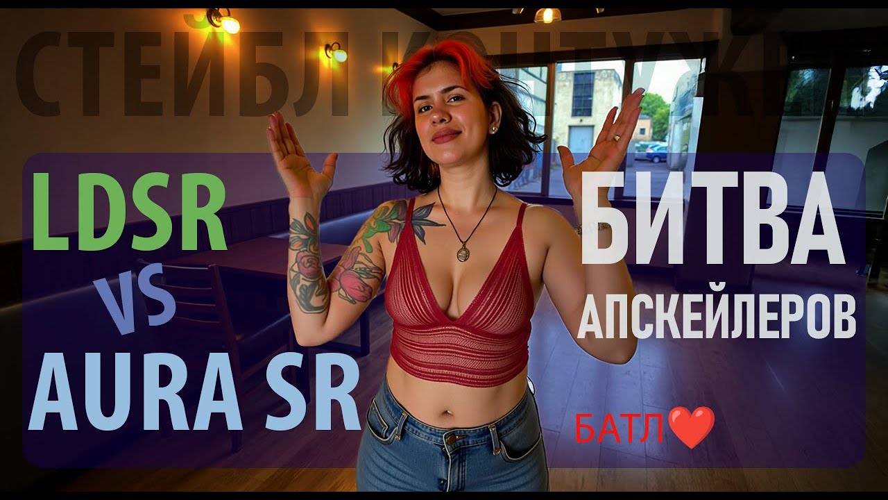 Сравнение LDSR и Aura SR для апскейла фото - Что лучше? 🔄
