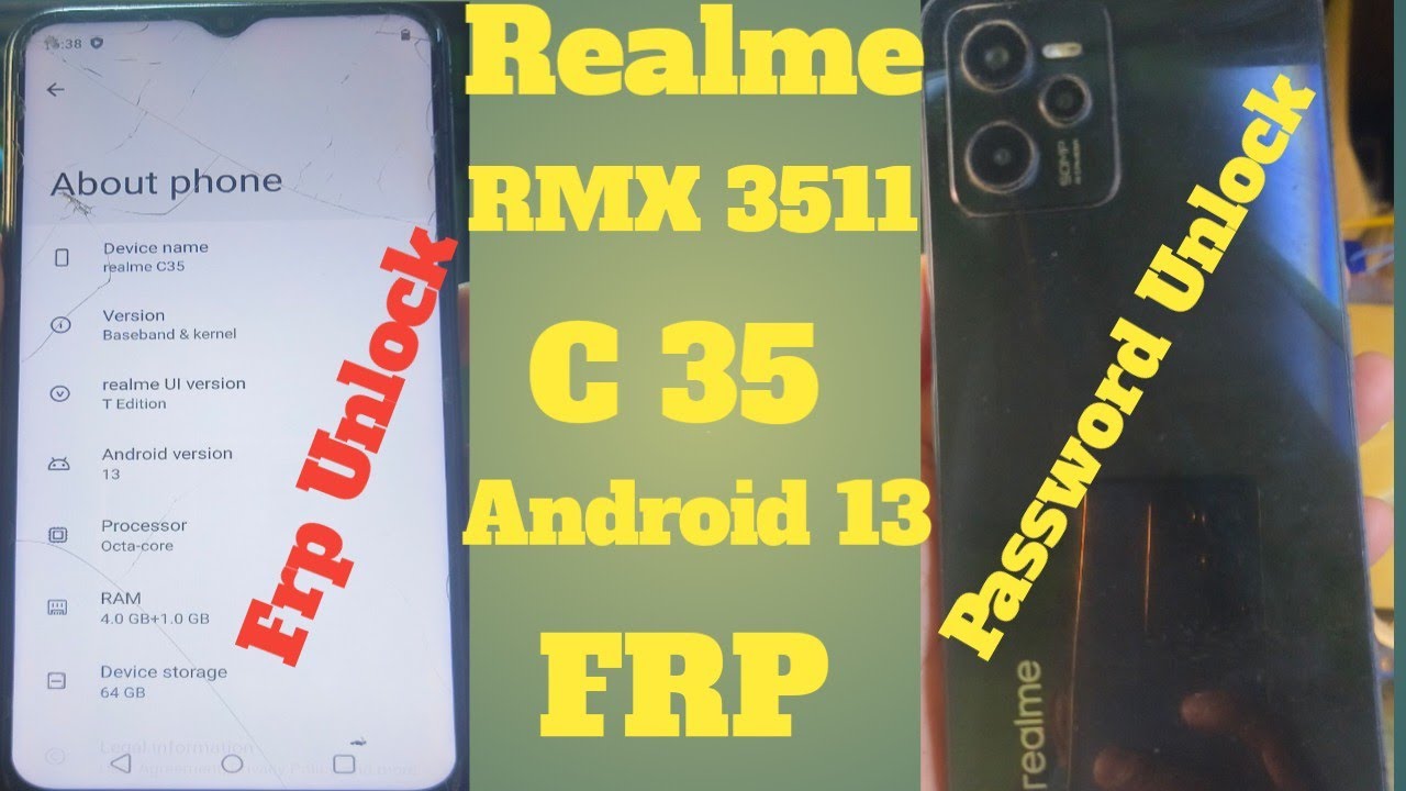 Realme C35 {RMX 3511} Frp Bypass New Security 2023 Without PC | New Trick | Password/Pattern Unlock