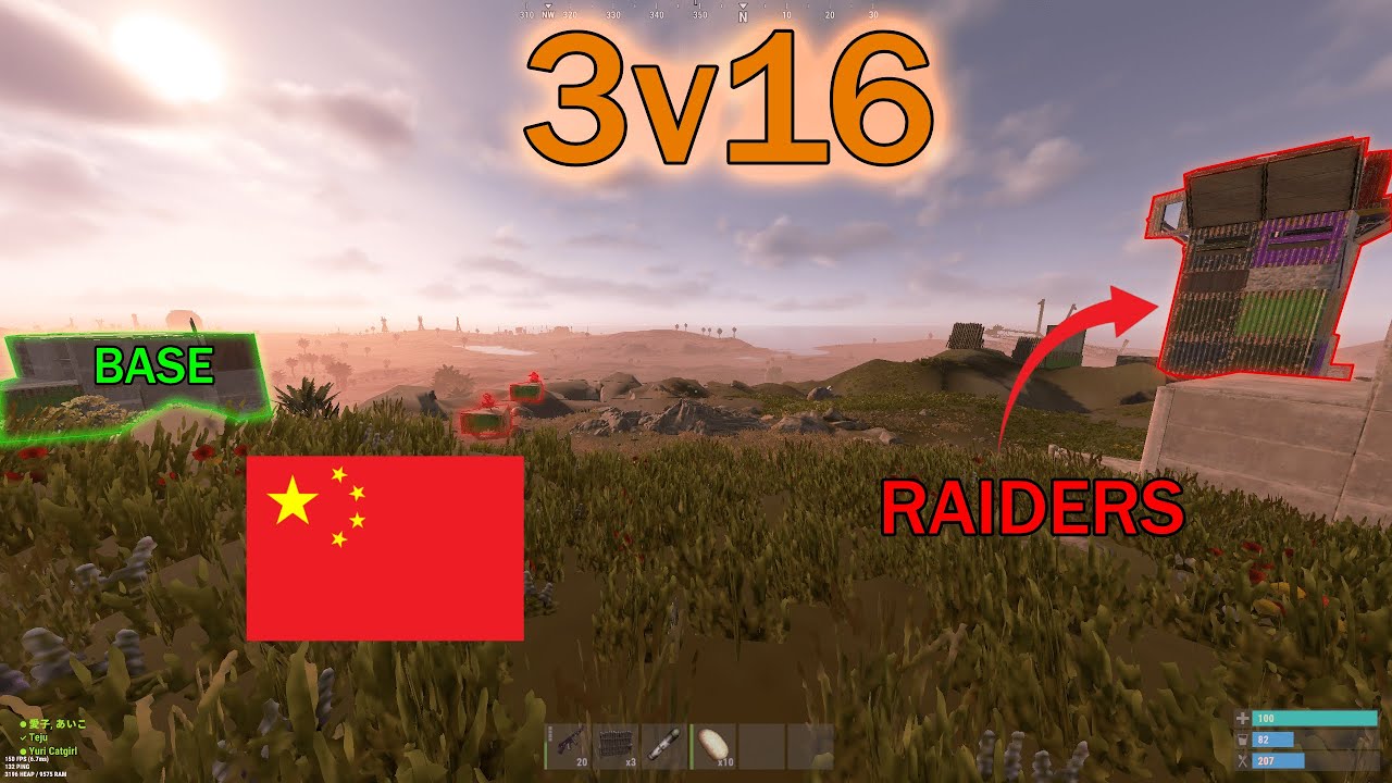 23,000 HOUR TRIO vs ZERGS leads to a INSANE RAID DEFENCE - RUST SNOWBALL