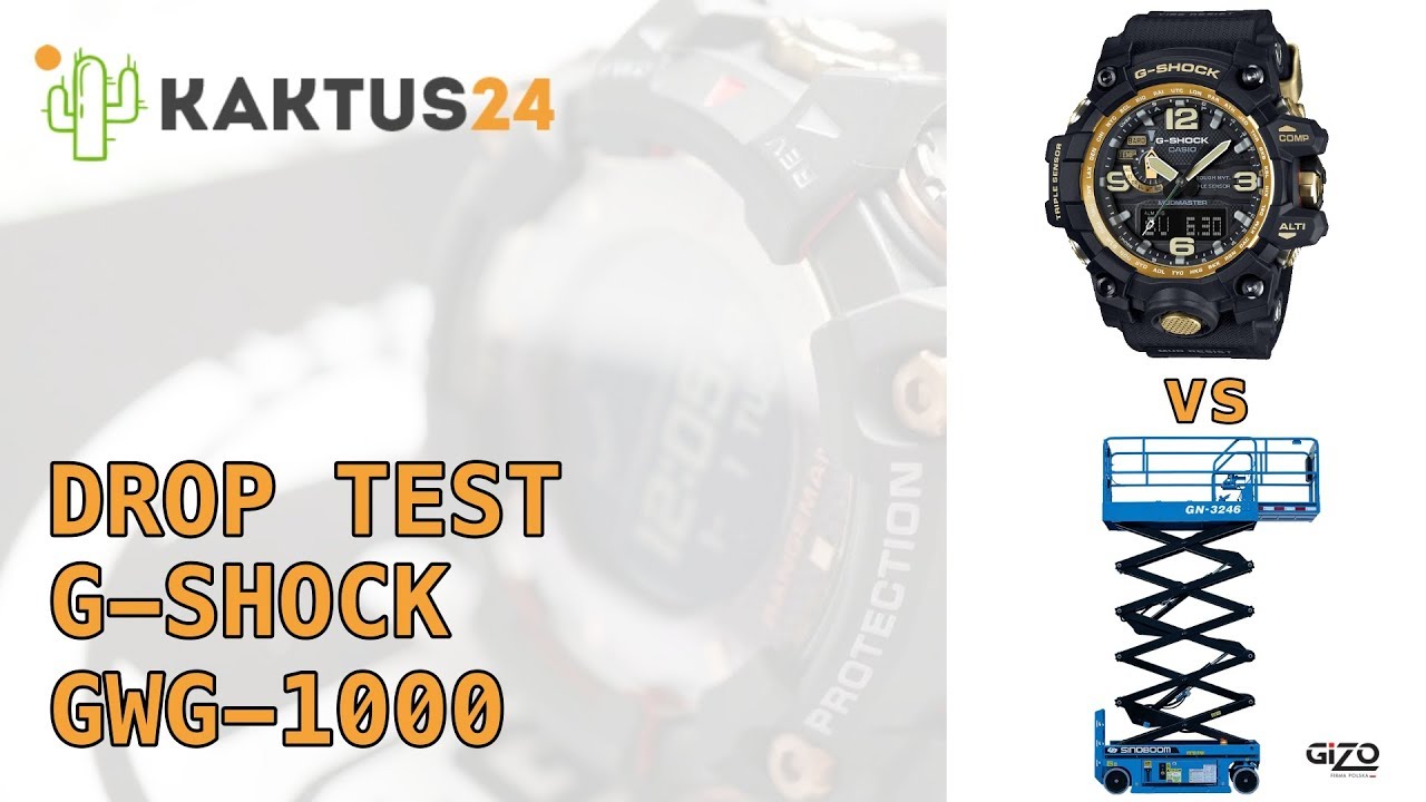 Casio G-Shock GWG-1000 test wytrzymałości - DROP TEST