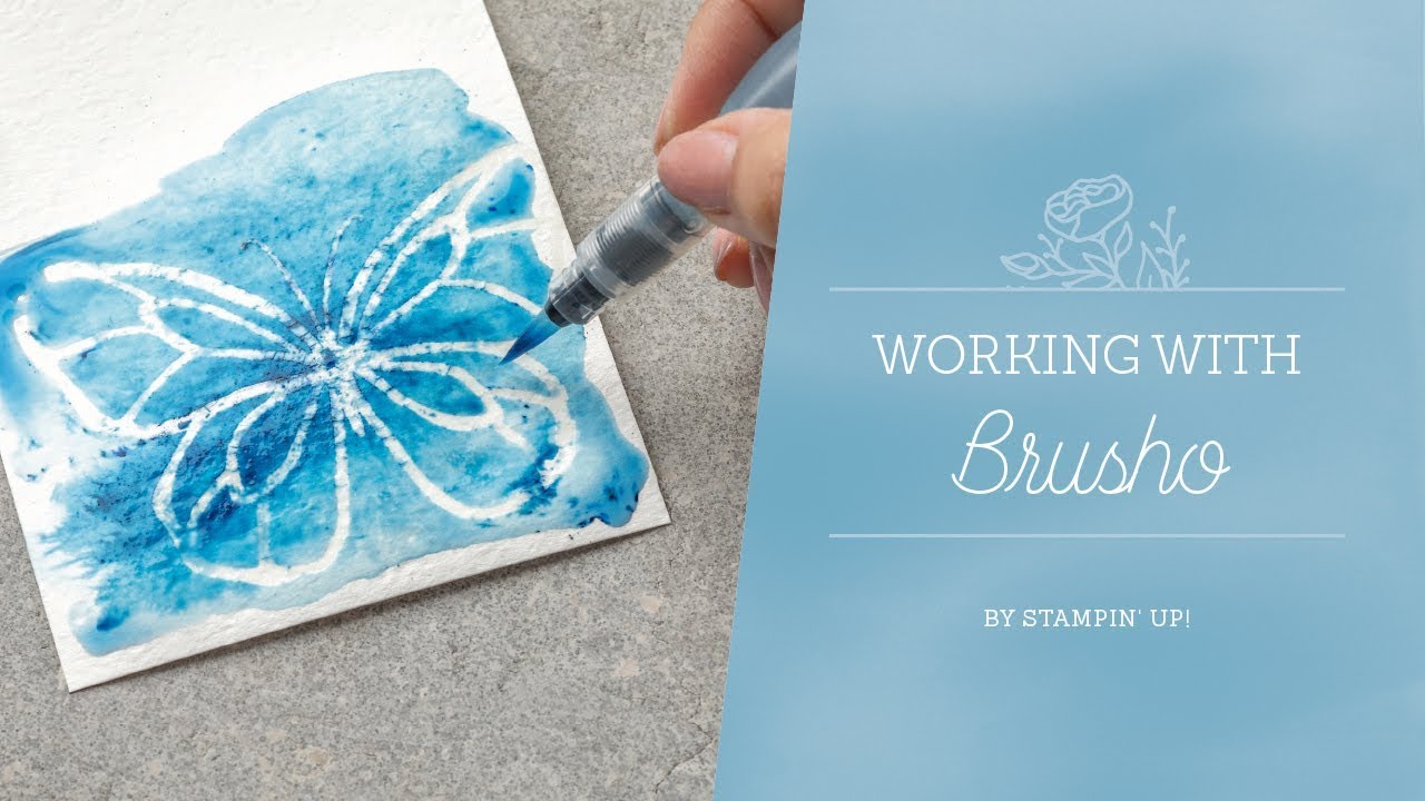 Working with Brusho by Stampin' Up!