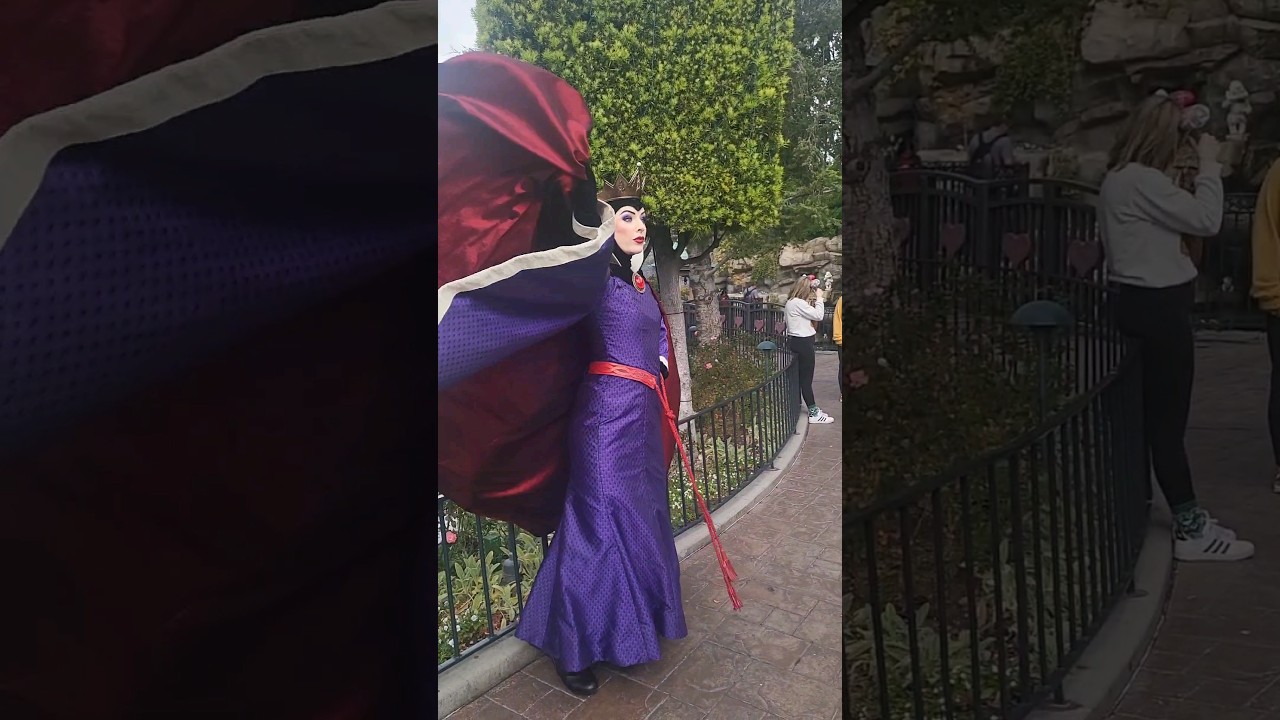 Viral Evil Queen at Disneyland: Did you see what she did? #evilqueen #ViralEvilQueen #disneyland