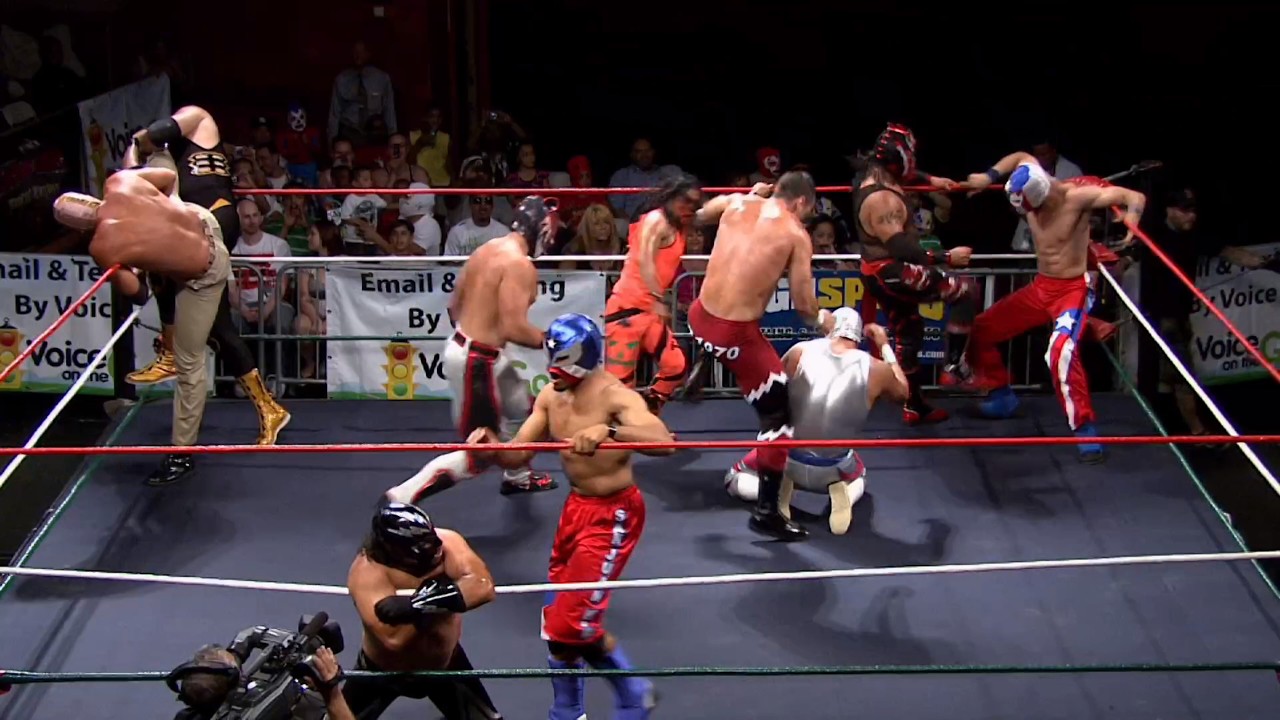A Massive Brawl Breaks Out in Lucha Libre USA