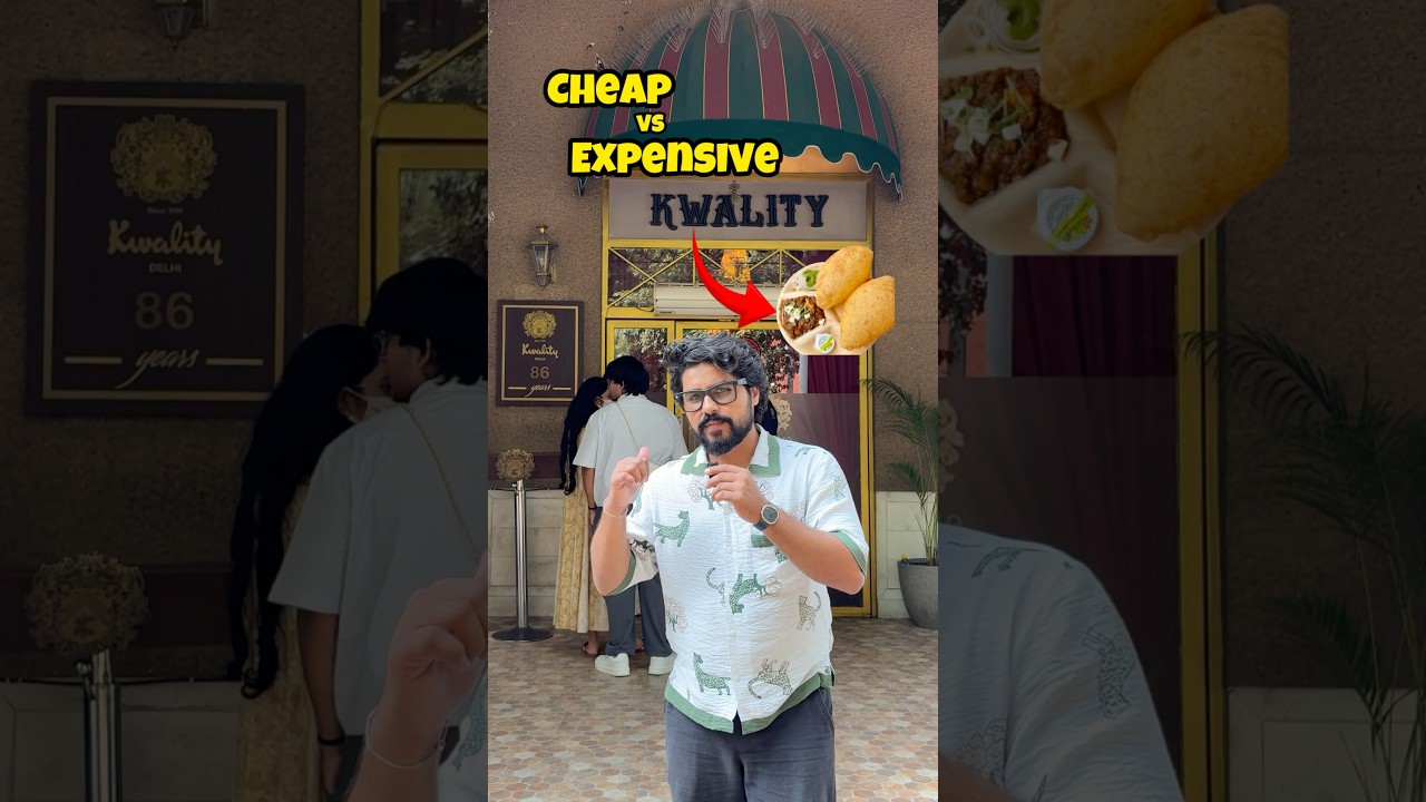 Cheap vs Expensive Chole Bhature 🍛😱 !! #foodie #shorts
