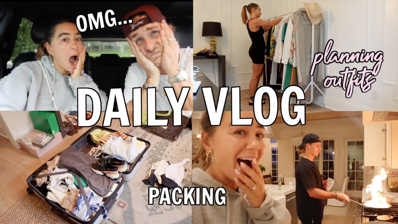 VLOG: YOU WILL NOT BELIEVE WHAT HAPPENED! Packing for Europe, Plan Outfits with Me | Julia & Hunter