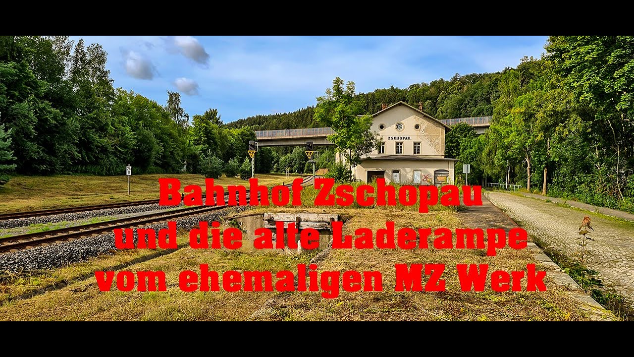 MZ Werk Zschopau Der alte Verlade Bahnhof und die alte Verladerampe 2021   4K Cinematicversion