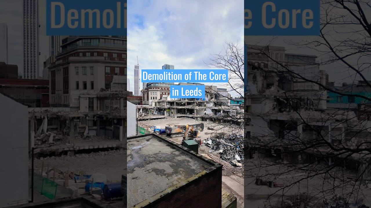Снос здания The Core в Лидсе #geogjuice #Leeds #localhistory
