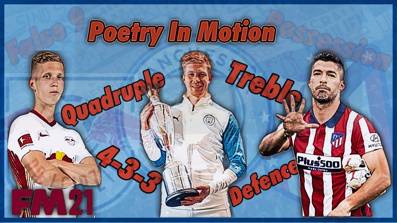 FM 21 4-3-3 Quadruple winning Possession tactic Poetry in Motion.