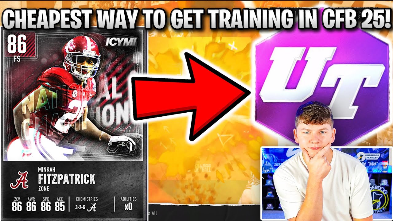 THE CHEAPEST WAY TO GET TRAINING POINTS IN CFB 25 ULTIMATE TEAM!