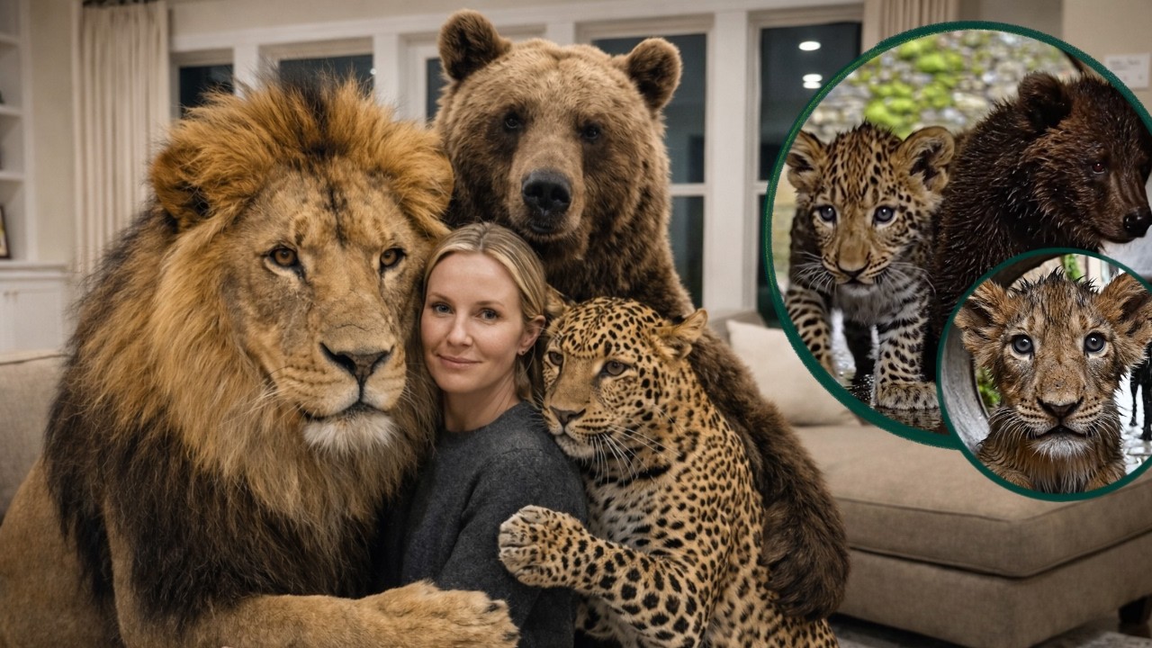 This Girl Saved 3 Soaking Wet Leopards - 7 Years Later, They Hugged Her Again