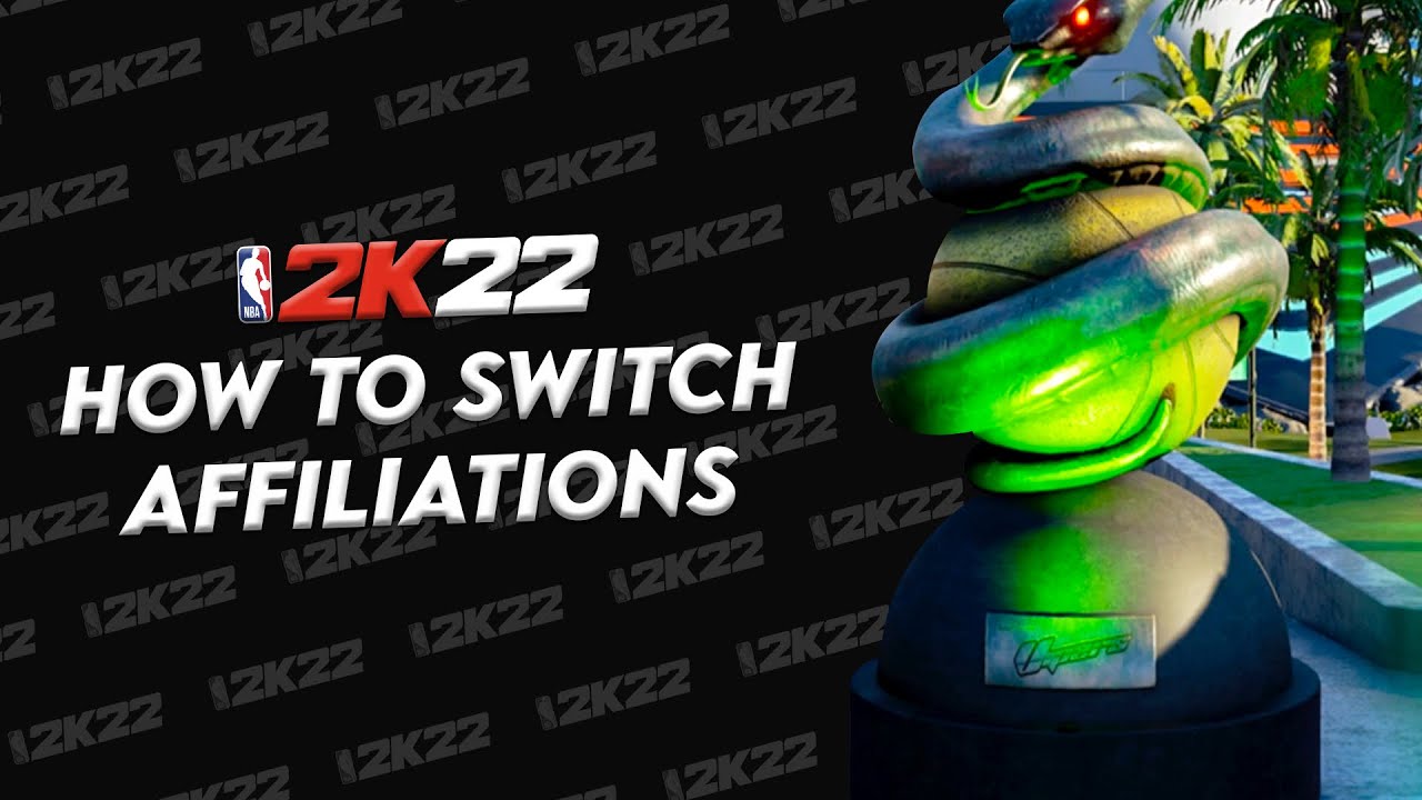 HOW TO CHANGE AFFILIATIONS IN NBA 2K22 NEXT GEN &mdash; PS5