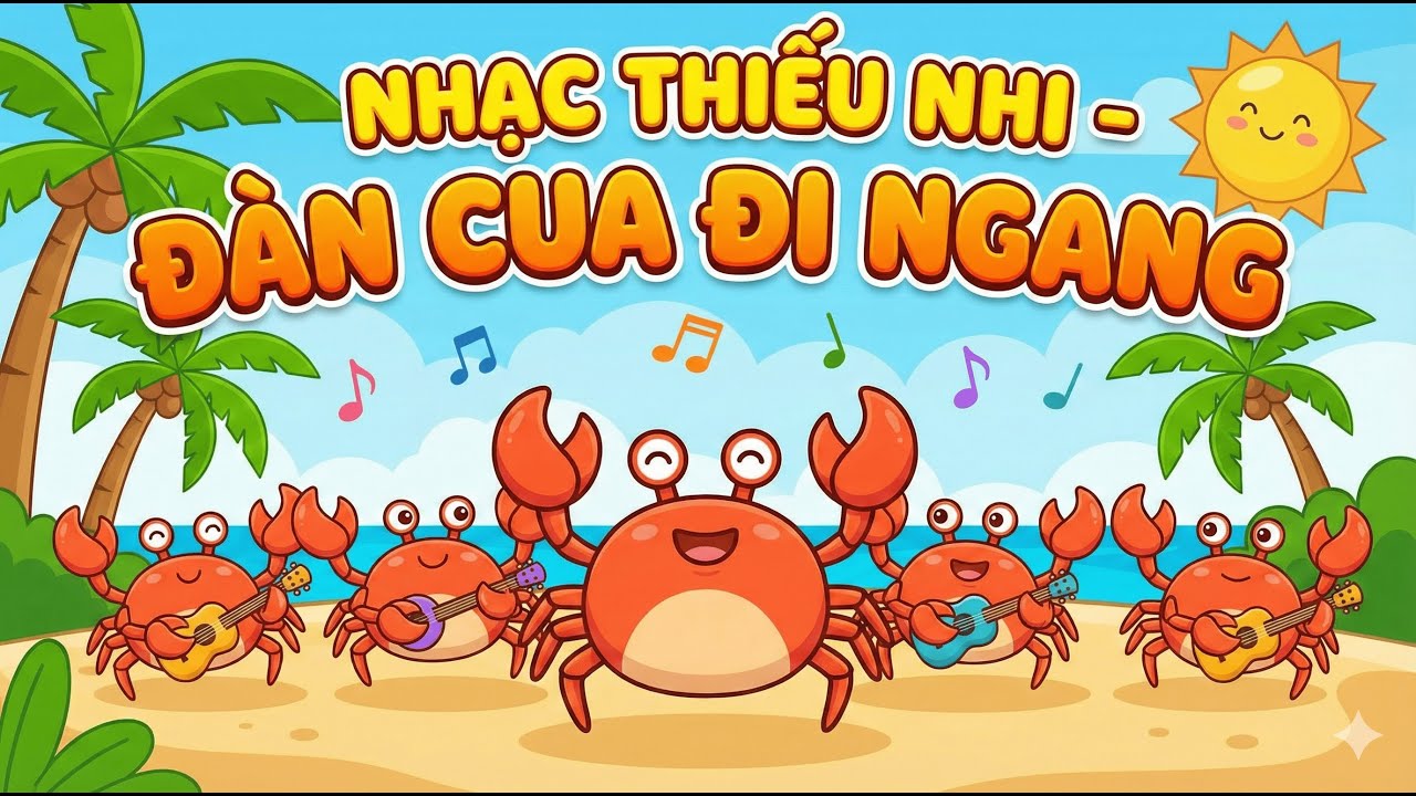 Nhạc Thiếu Nhi - Hoạt Hình Vui Nhộn - ĐÀN CUA ĐI NGANG