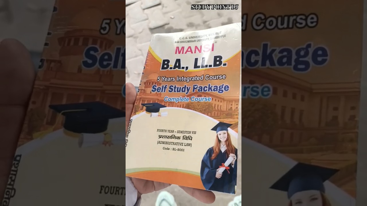 Mansi book BA. LLB | fourth year 8 th semester #8th  #semester #ballb #exam #study