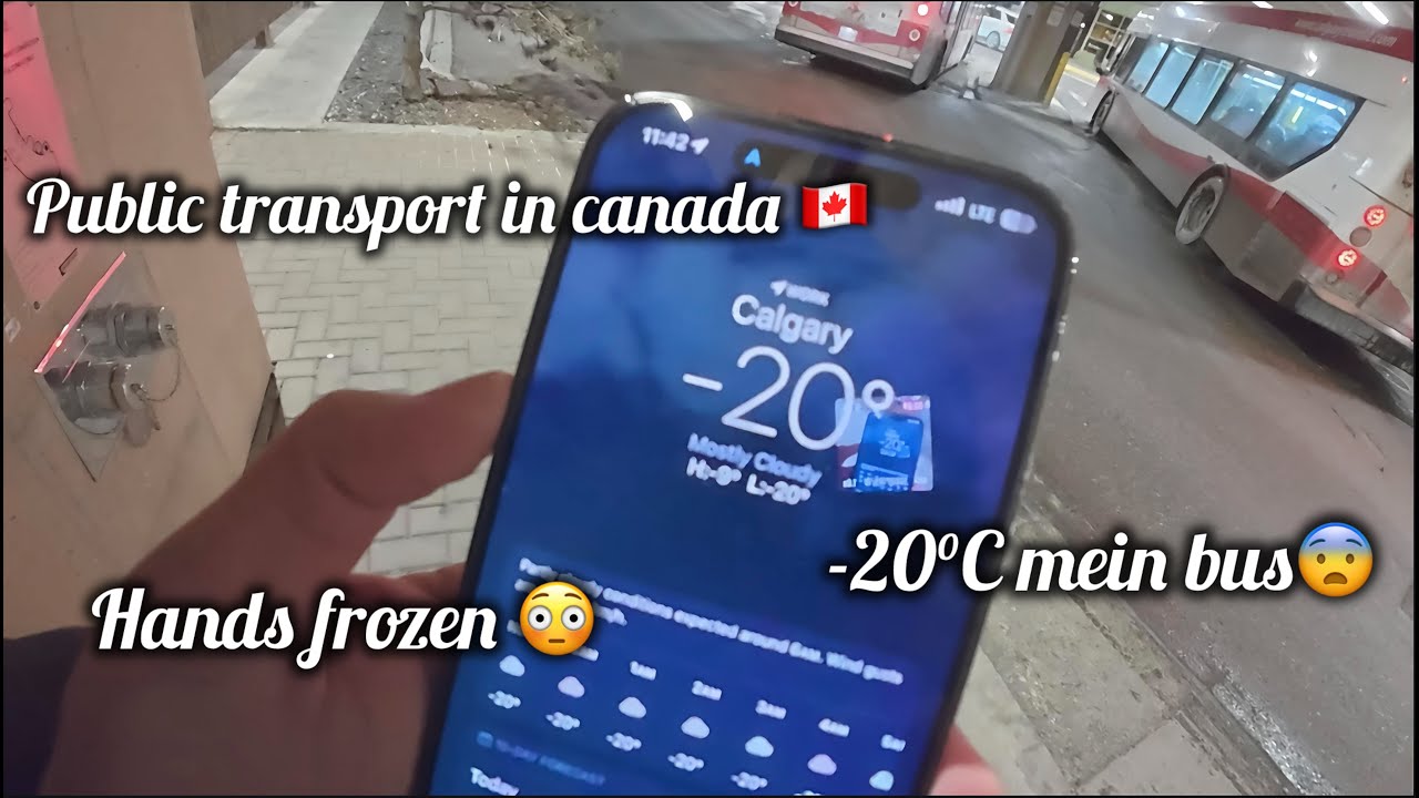 Canada Bus Ticket System🇨🇦 | Travel in -20°C Cold 😨