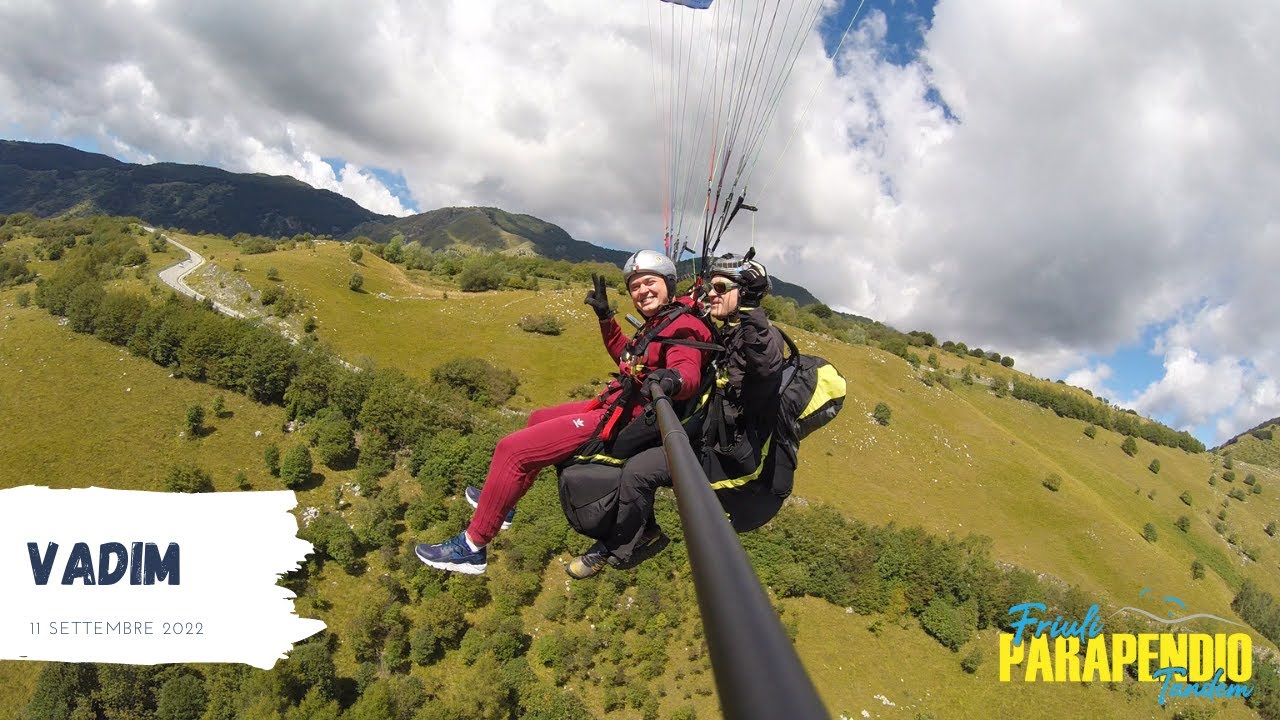 Il sogno di VADIM ...volare in parapendio. Parapendio Aviano