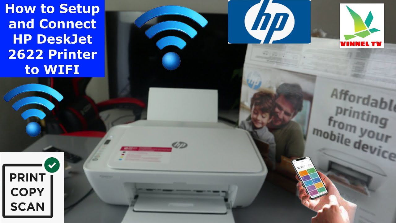 Как настроить и подключить принтер HP DeskJet 2622 к Wi-Fi
