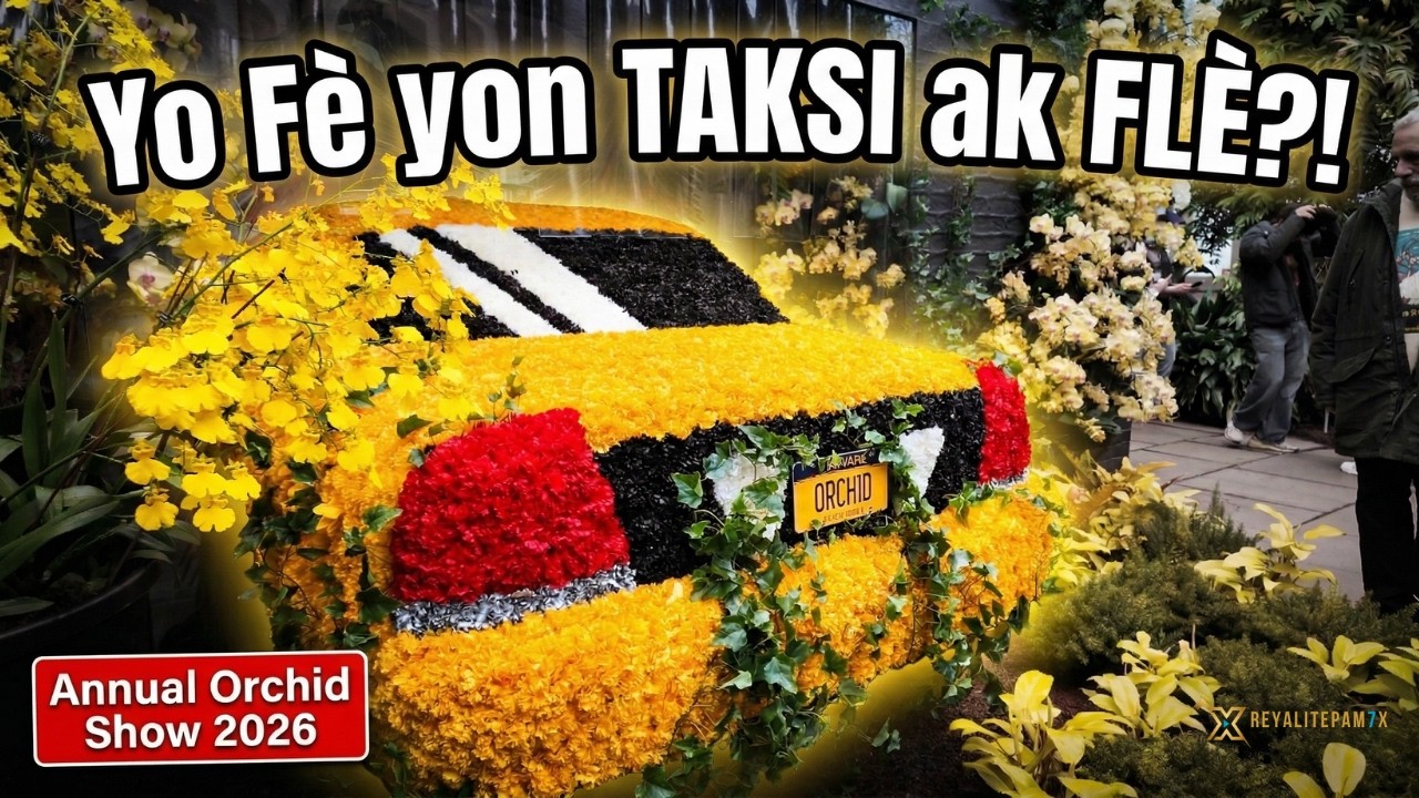 Yo Fè yon TAKSI ak FLÈ?!  Orchid Show 2026 Bronx  #OrchidShow2026 #NYBG #NYCEvents