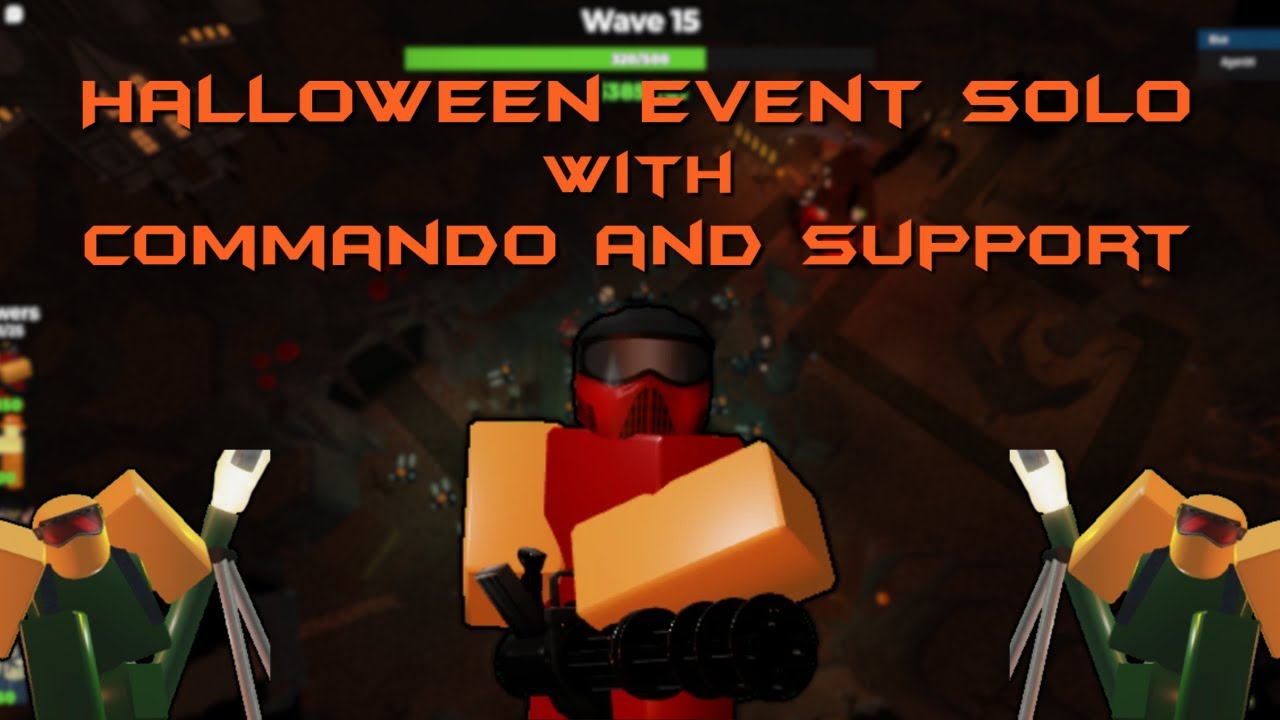 Tower Battles Halloween Event Solo Triumph With Commando And Support