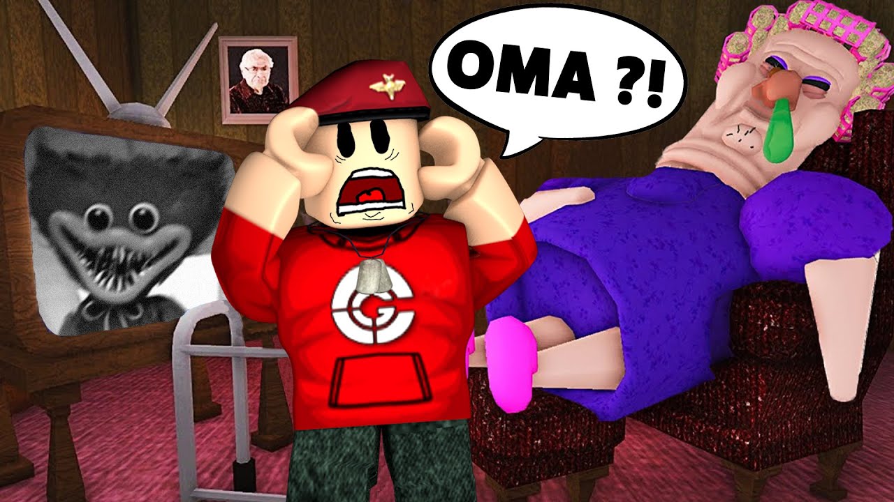 LOGEREN BIJ CREEPY OMA !! | Roblox Grumpy Granny