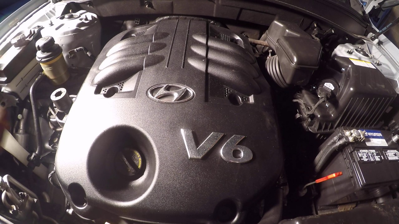 replacing spark plugs 2008 Hyundai SantaFe 3.3L part 1