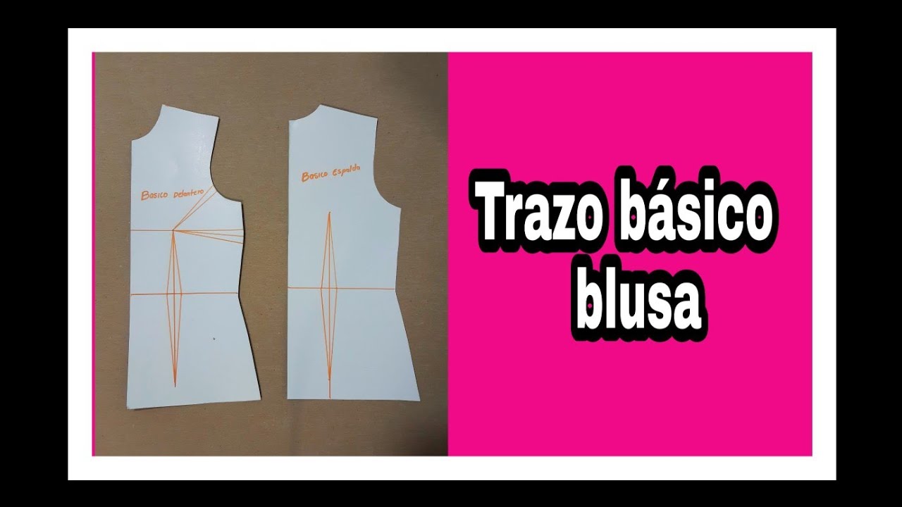 Patrón básico de la blusa