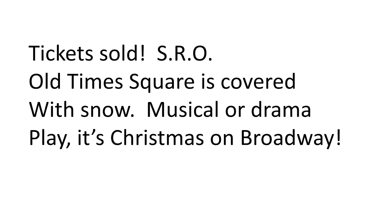 Broadway Lights!