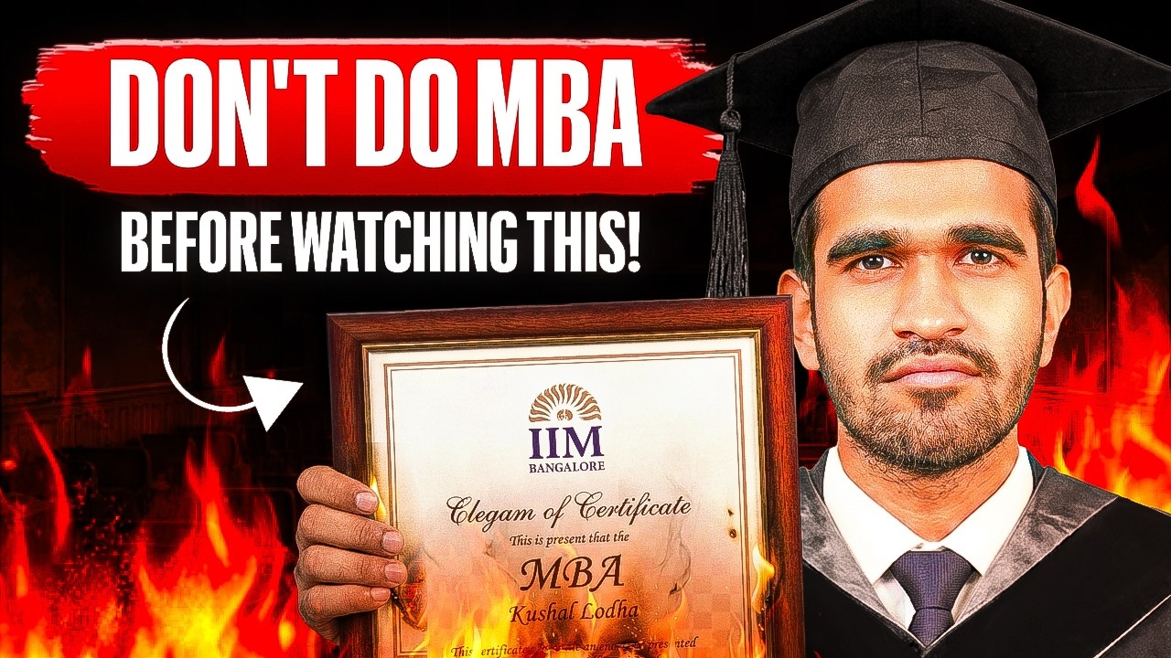 Is MBA Worth It In 2026? | Kushal Lodha