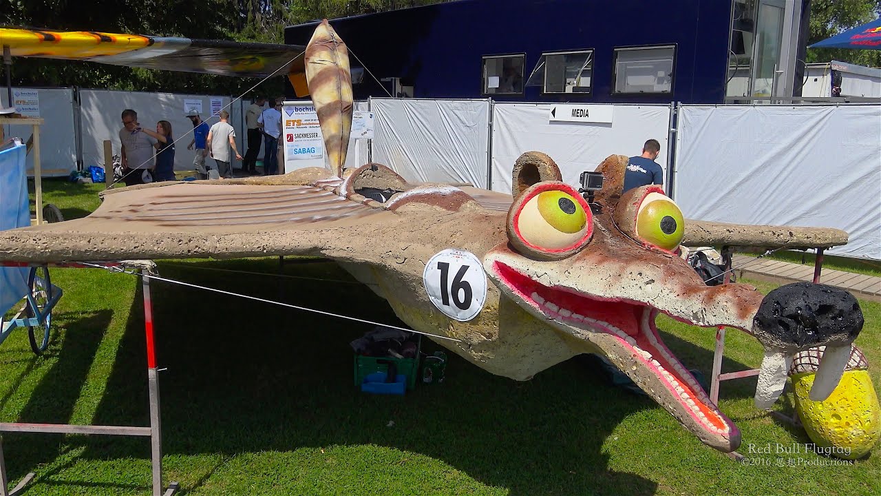 4K Red Bull Flugtag 2016 Zürich SWITZERLAND レッドブル 飛行機械