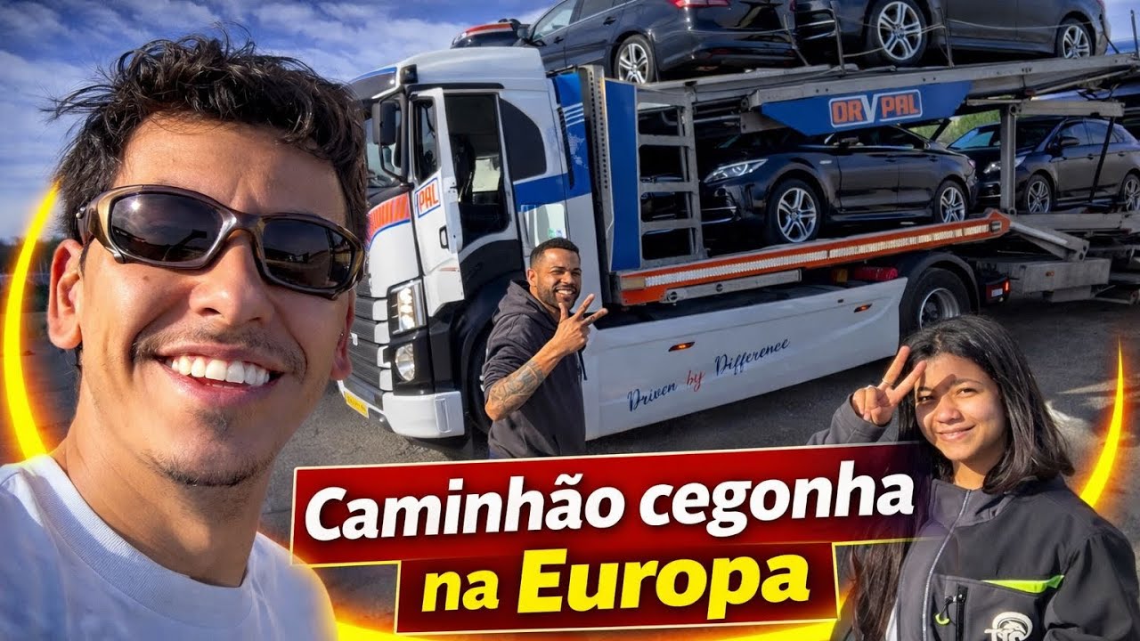 COMO FUNCIONA UM CAMINHÃO CEGONHA NA EUROPA ??? | ELE ME EXPLICOU TUDO