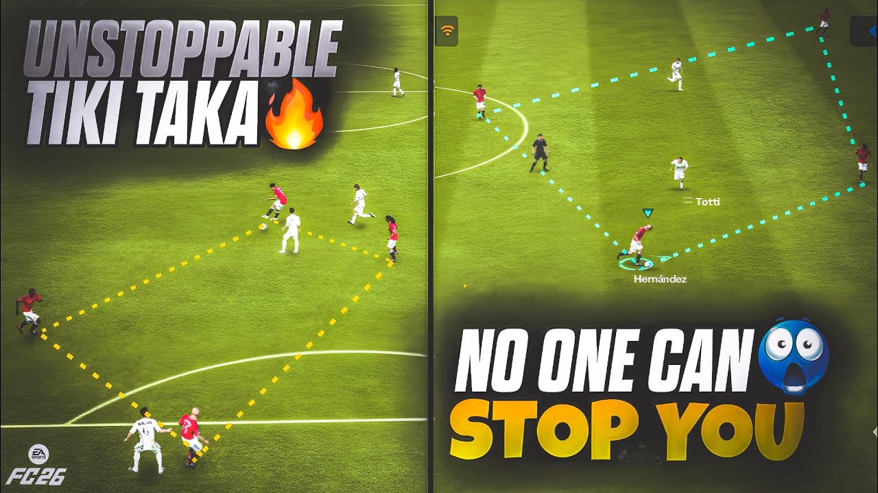 🔥 UNSTOPPABLE TIKI TAKA in FC Mobile | BARÇA Style Passing Gameplay! ⚡#fcmobile #fifamobile #fifa 