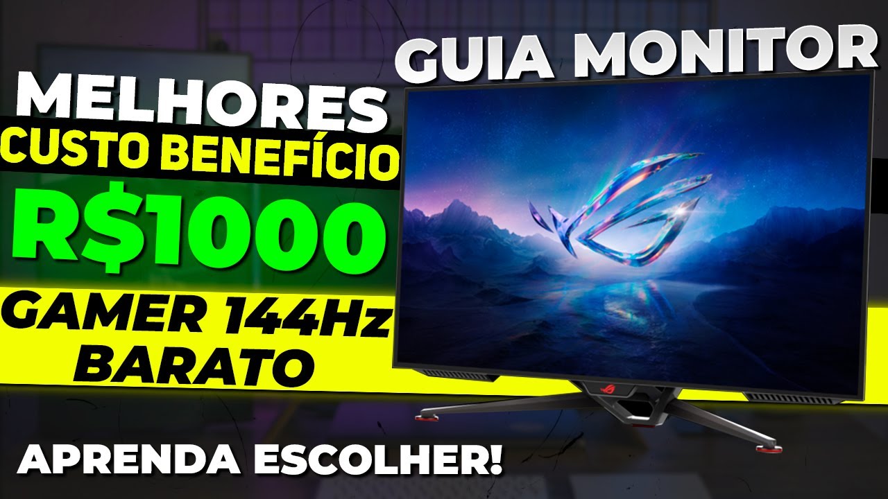 Os MELHORES MONITORES Gamer Barato Custo Benefício de 2023 e Como Escolher Um Bom Monitor!