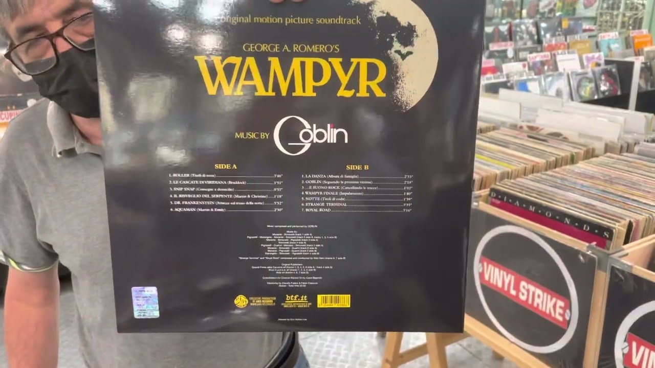 #wampyr #goblin #colonnasonora #soundtrack #recordstoreday Una colonna sonora da paura