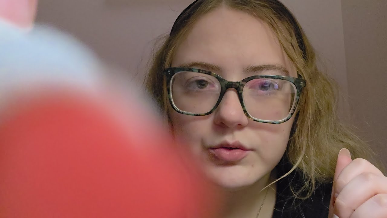 Girl in the back of class draws on your face ASMR   camera touching
