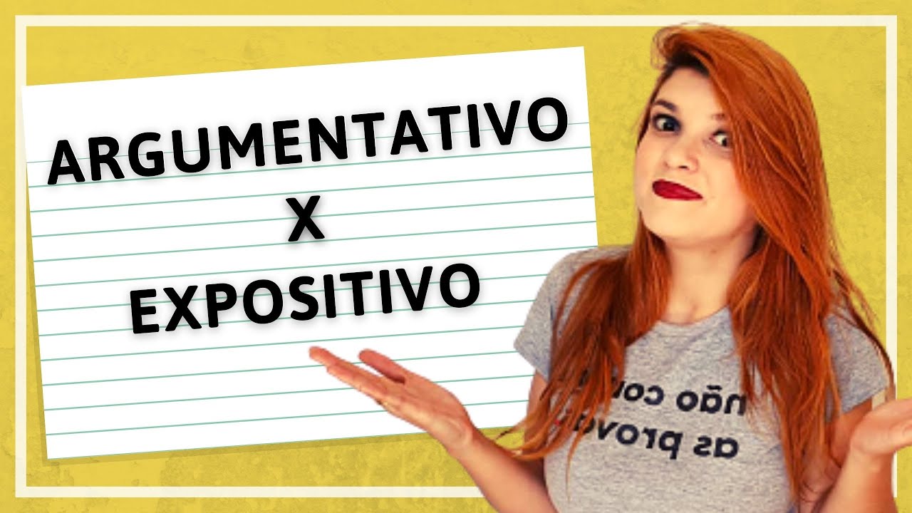 APRENDA FÁCIL A DIFERENÇA ENTRE TEXTO EXPOSITIVO E ARGUMENTATIVO | REDAÇÃO