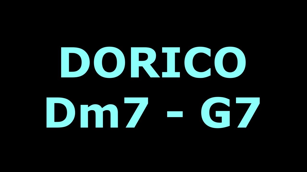 BACKING TRACK DORICO Dm7 - G7