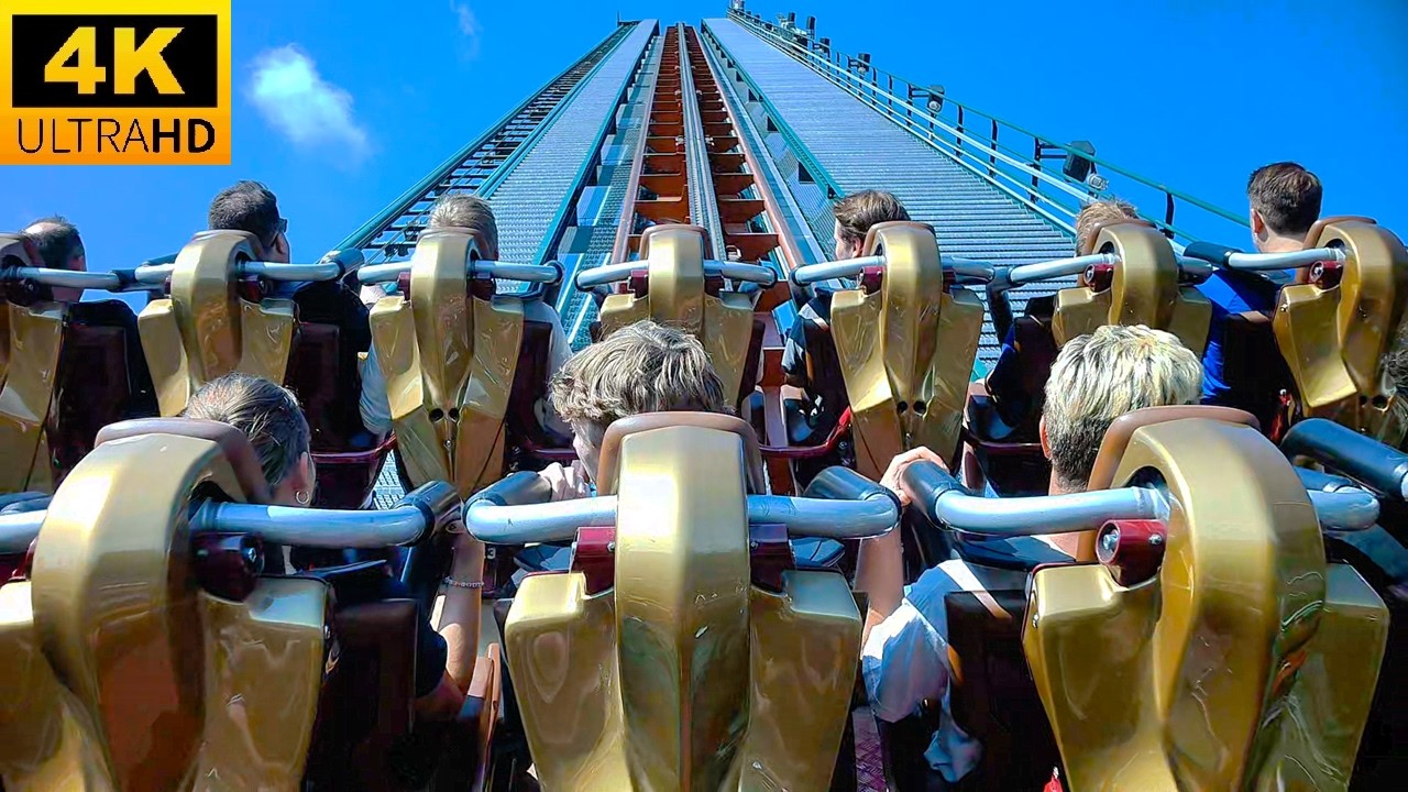 Yukon Striker Back Row POV 4K 60fps B&M Dive Roller Coaster Canada's Wonderland